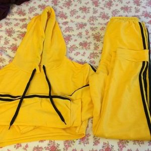 Yellow tracksuit set